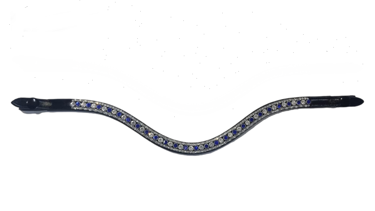 Blue amber Browband