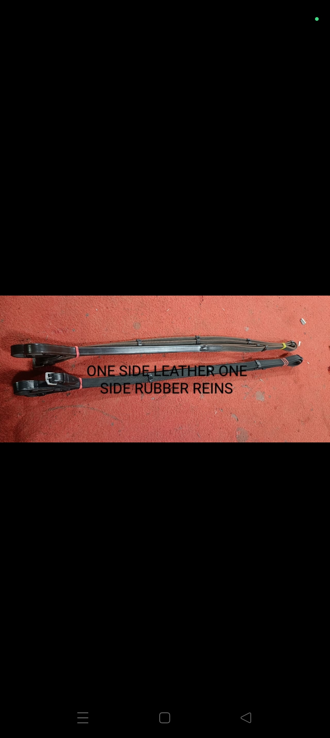 One side leather & rubber Reins